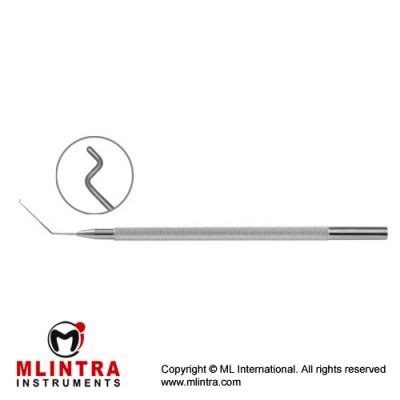 Z Hook Manipulator Z Shaped Blunt Tip Stainless Steel, 11.5 cm - 4 1/2" Tip Diameter 0.15 mm Z Hook Manipulator Z Shaped Blunt Tip Stainless Steel, 11.5 cm - 4 1/2" Tip Diameter 0.15 mm